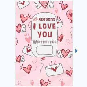 52 Reasons I love You Fill-in-the-Blank Book